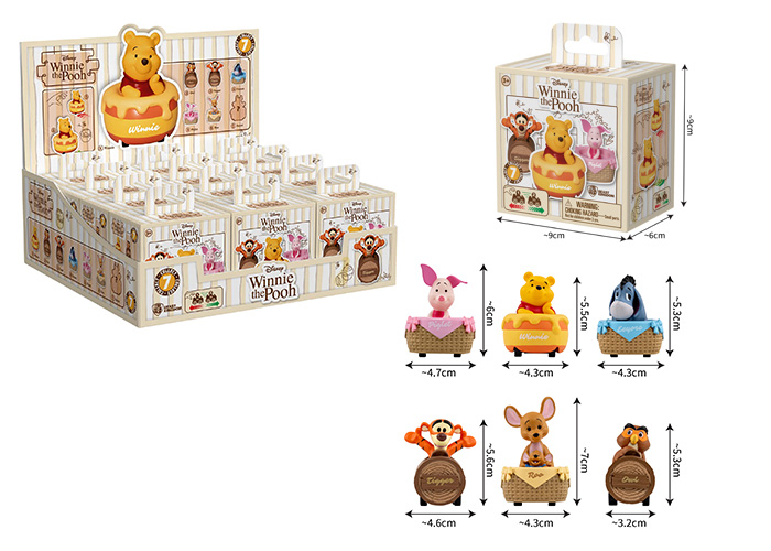 YUME WINNIE THE POOH – Zoom Hero – 5cm In Box (cm  L x  P x H) 7ass…x12